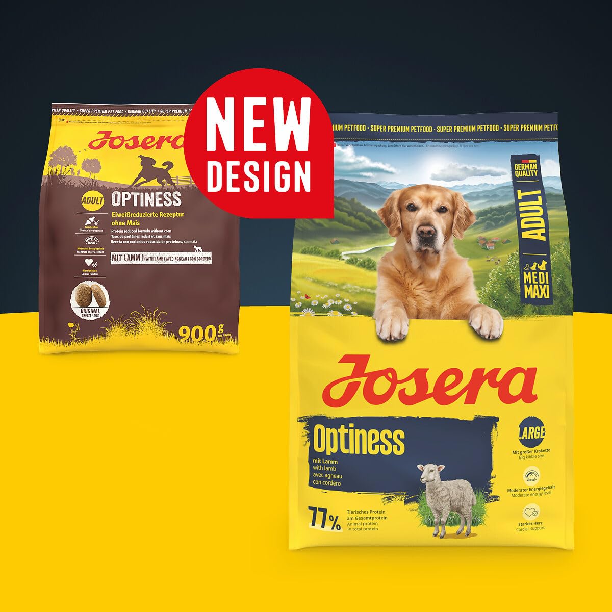 JOSERA Optiness Croquettes Premium pour Chiens Adultes Grandes Races