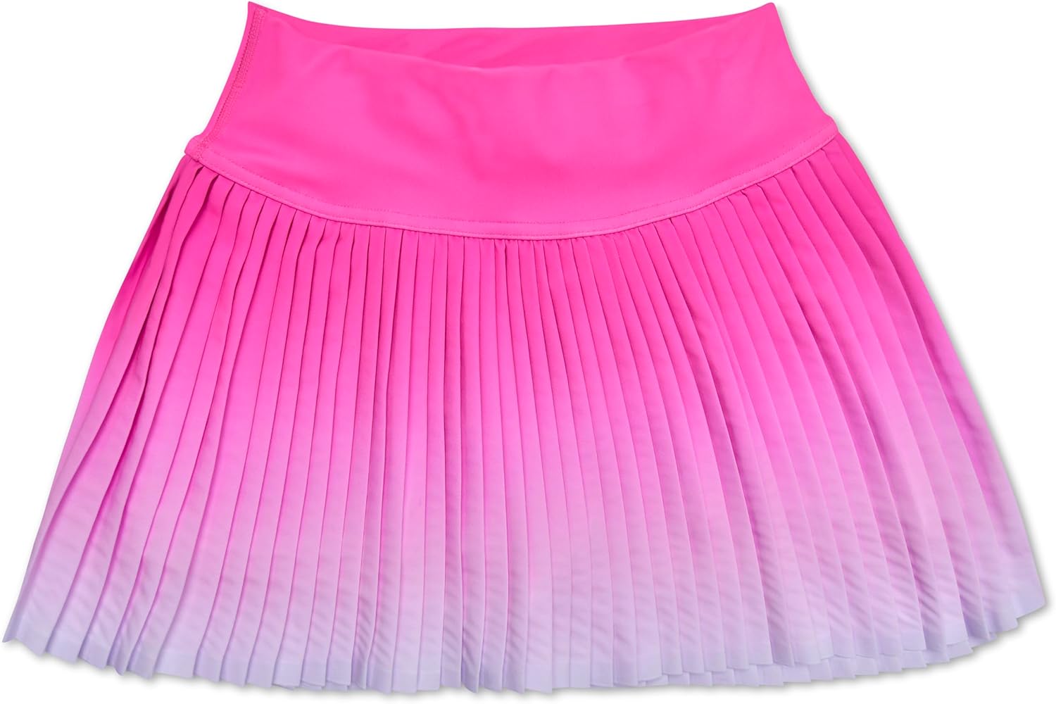 iscream Big Girls Spandex Blend Stretchy Pleated Ombre Skort for Casual and Sports Wear