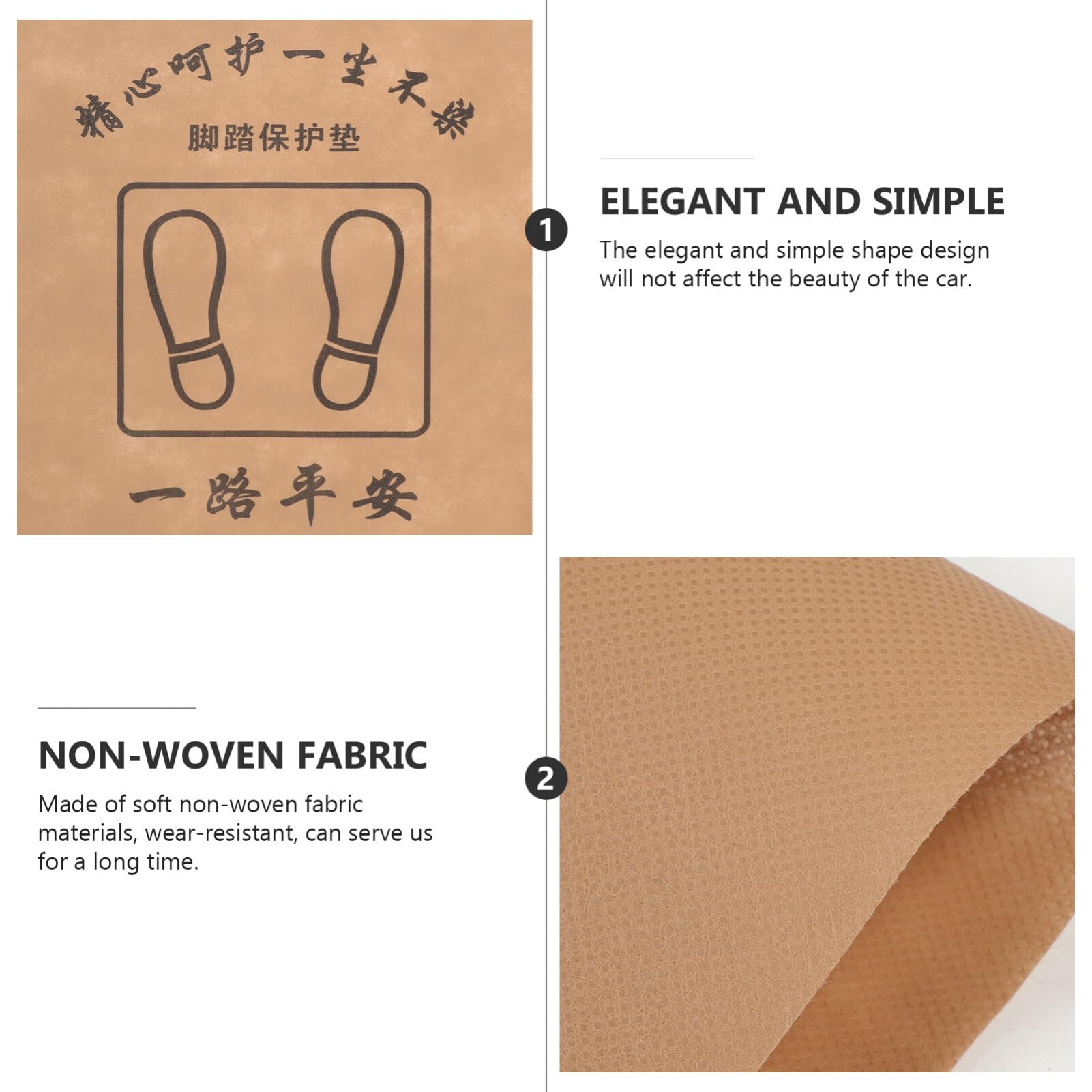 BESPORTBLE 50pcs Non-Woven Disposable Car Floor Mats All-Weather for Automotive Use for Detailing Car Wash Services Easy to — view 7