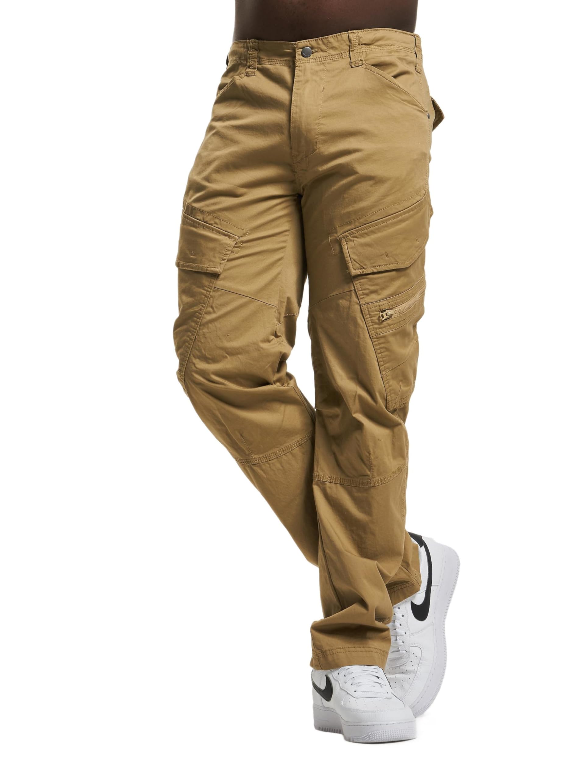 Brandit Adven Slim Fit Pants, color: camel, size: S