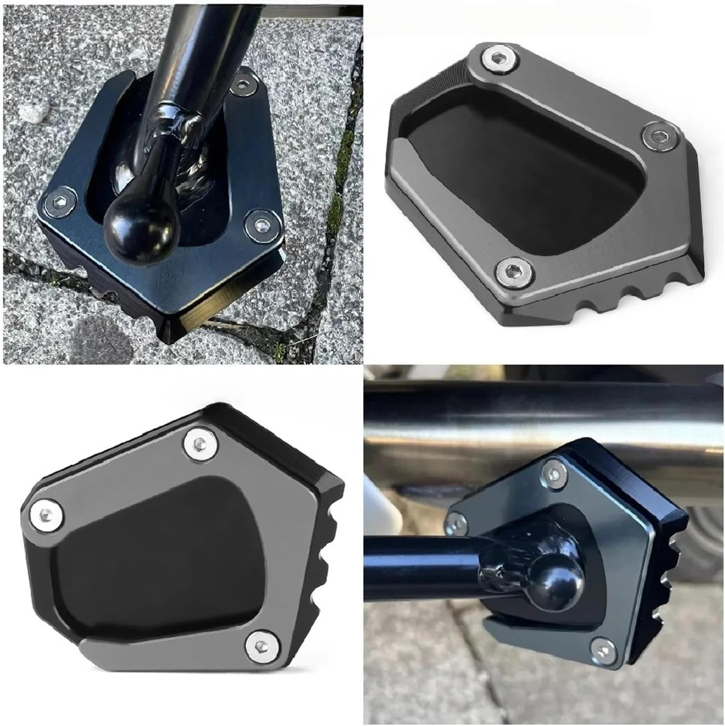 Motorcycle Kickstand Enlarge Plate For B&M&W K1600 GT GTL ABS 2018-2025 Motorcycle Side Stand Base Extension Plate Extender Support Widener Pad