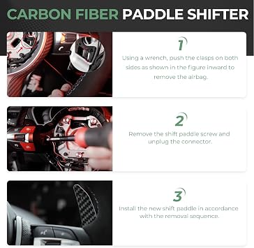BHB Paddle Extensions Compatible with BMW M2 M3 M4 G87 G20 G30 G80 G82 G01 G05 G07 F15 F80 F82 F87 F30 Z4 G29 F30 G22 X3 X5 X6 X7 M Compatible with Toyota Supra 18+