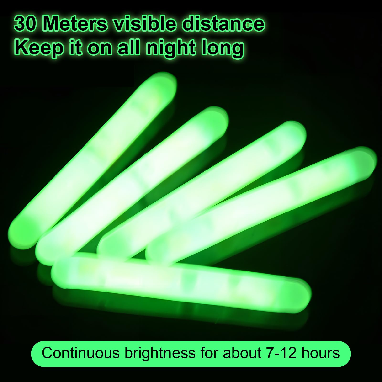 50/100 Bastoncini Fluorescenti – Luce Galleggiante Per Pesca Notturna