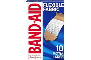 Johnson & Johnson Band-Aid Extra Large, Flexible Fabric Adhesive Bandages