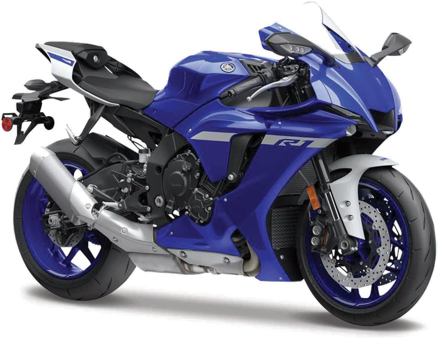 Maisto Yamaha YZF-RI Motorbike - Incredibly Detailed Die-Cast Replica Collectible Model - 1:18 Scale, Blue