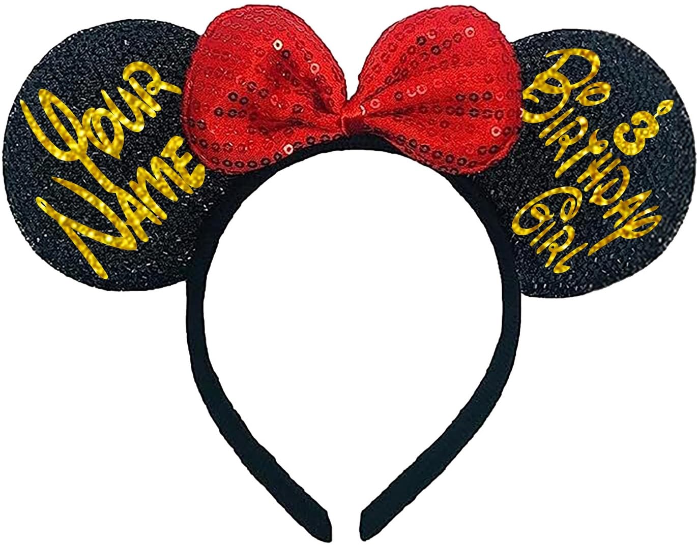 Personalized Graduation Mouse Ears for Class of 2025, Custom Graduation Gifts, Sequin Headbands