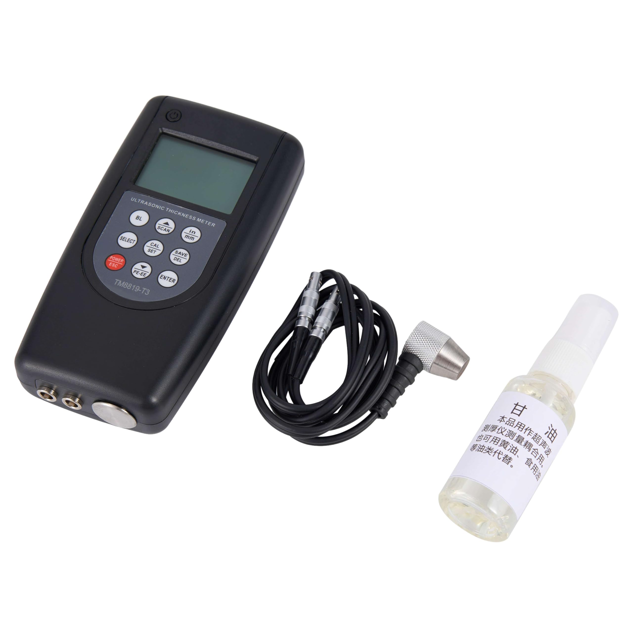 Medidor de espesor, Medidor de espesor ultrasónico TM-8819-T3: diseño revestimiento pasante for una medición precisa