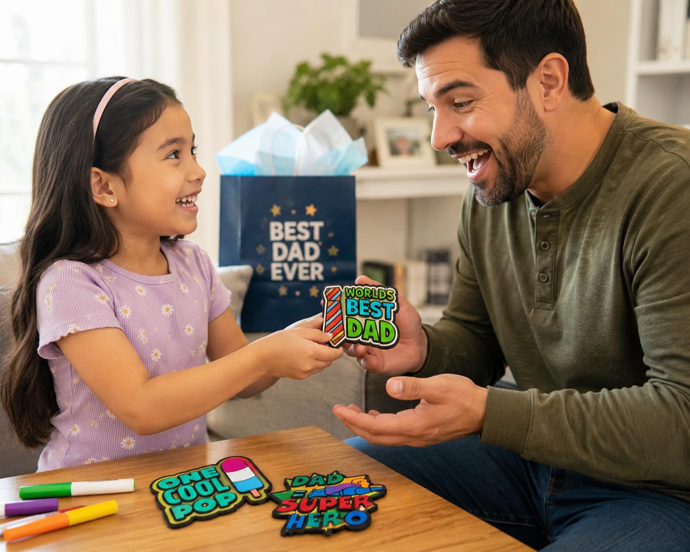 Amazon.com: Fun Express Color Your Own Fuzzy Father's Day Magnets