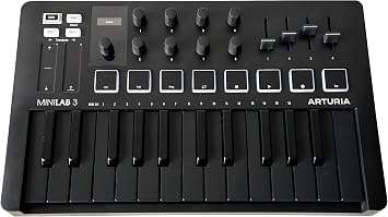 ARTURIA MIDI Keyboard Controller MiniLab 3 DB Deep Black
