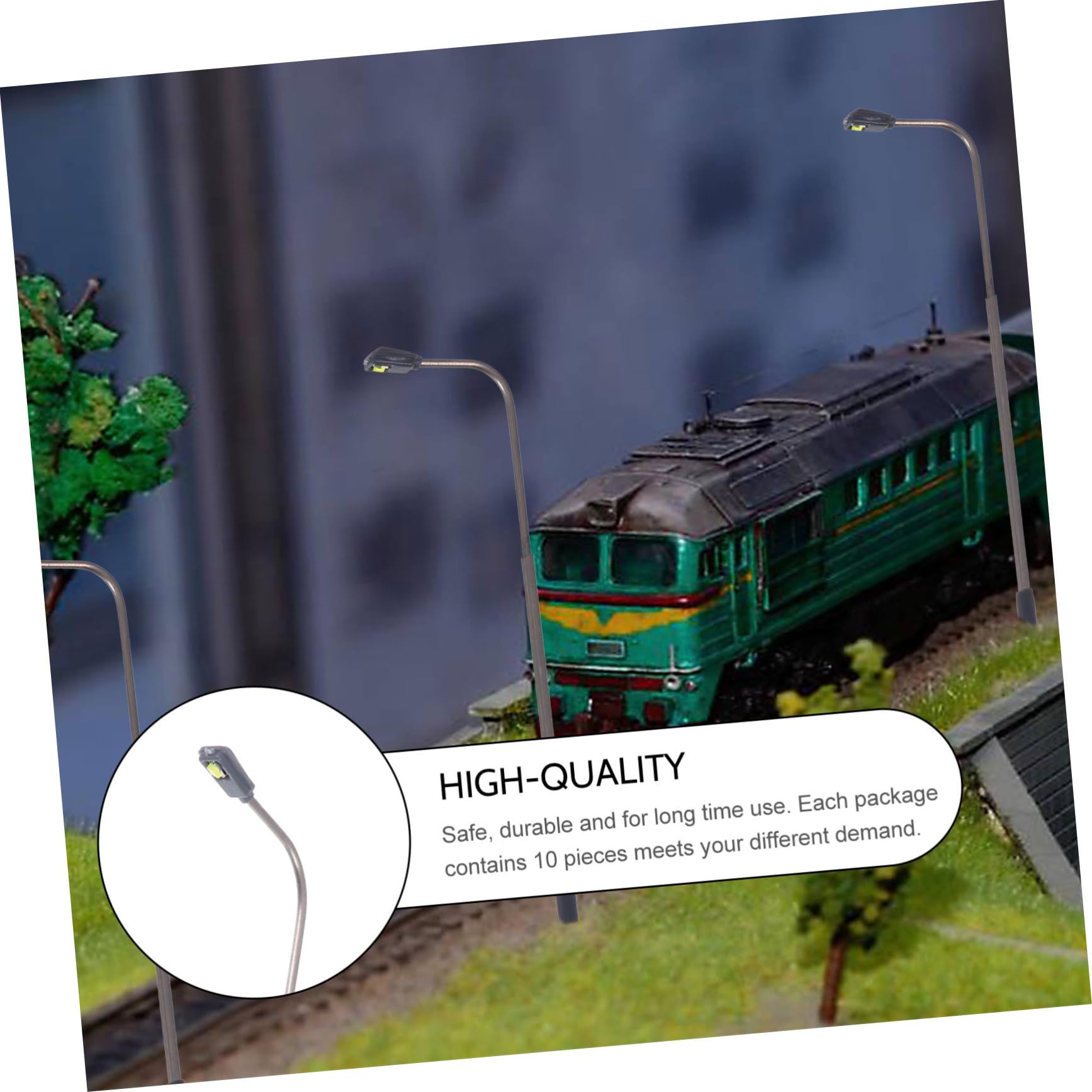 50 Pz Lampada da tavolo Sabbia stazione ferroviaria lampadario lampada treno ferroviario faro leggero lampione in scala accessori per tavoli in sabbia