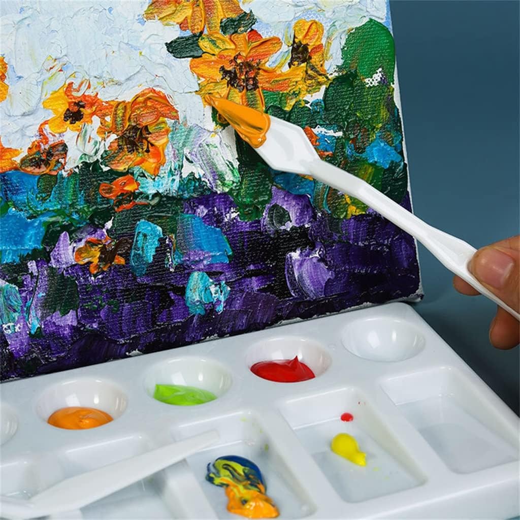 Oil Paint Palette Art Alternatives Tray Artist Plastic Supply White Watercolor Pigment