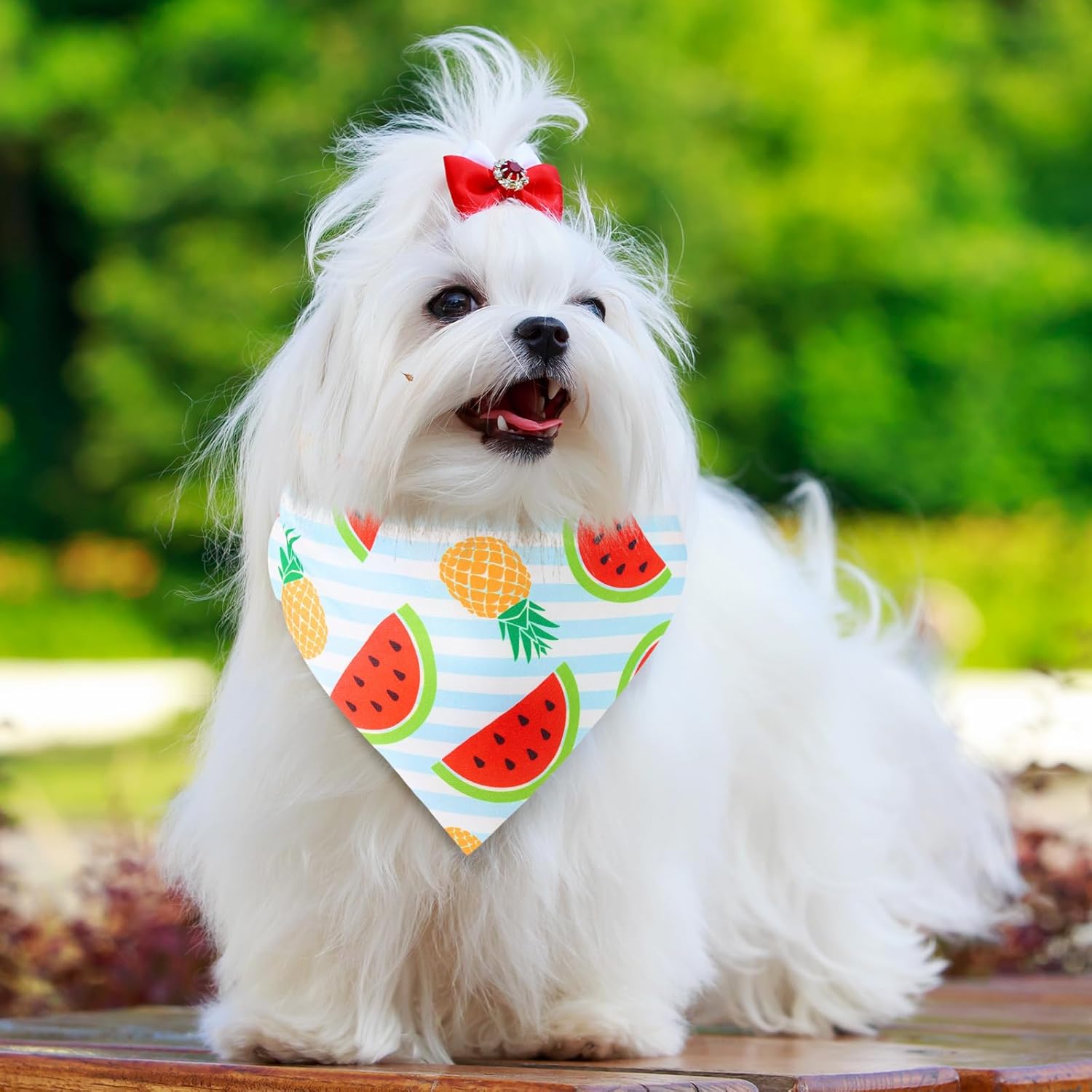 Geyoga 240 Pcs Dog Bandanas Bulk Summer Fruit Bandanas for Dogs Triangle Pet Bibs Scarf Adjustable Neckerchief for Puppy Small Medium Large Pet Costume Accessories
