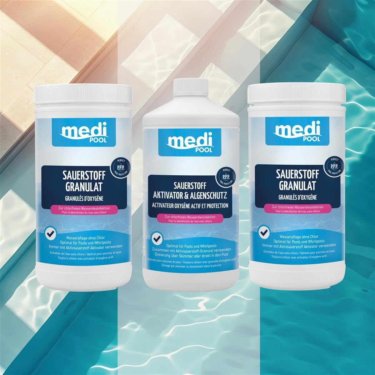 Medipool Set 2X Sauerstoff Granulat 1 kg + 1x Sauerstoff-Aktivator 1 L