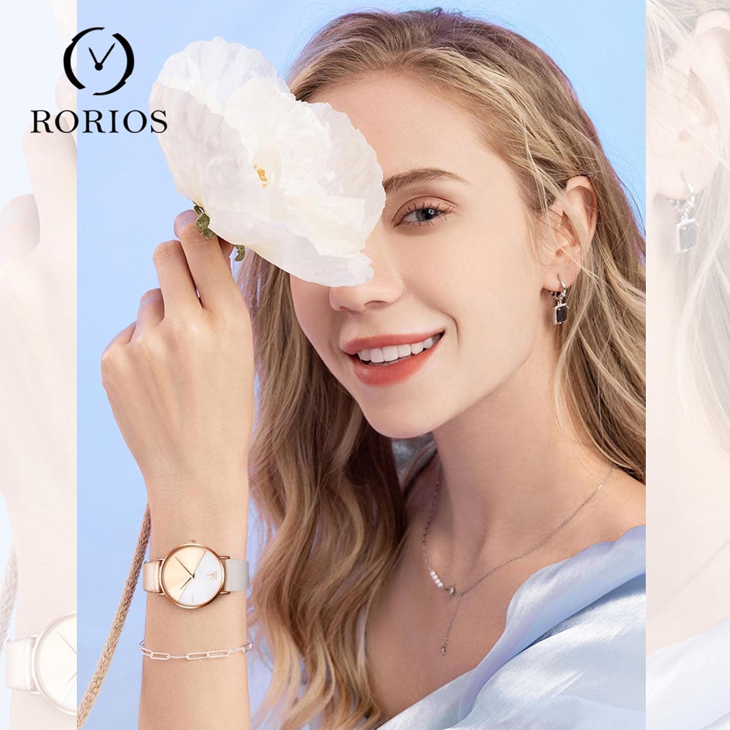 Moda Orologi da Donna Orologi da Polso Impermeabile per Donne Orologio Analogico Quarzo con Cinturino in Pelle Moda Orologi da Donna Orologi da Polso Impermeabile per Donne Orologio Analogico Quarzo con Cinturino in Pelle