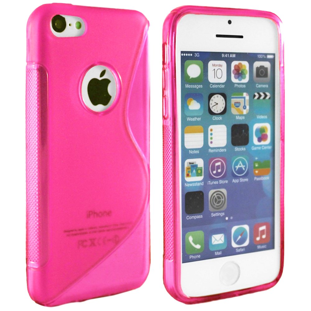Cover Con Risvolto In Pelle PU Per IPhone SE/5S/5 – Rosa – EbestStar – Include Vetro Temperato 9H