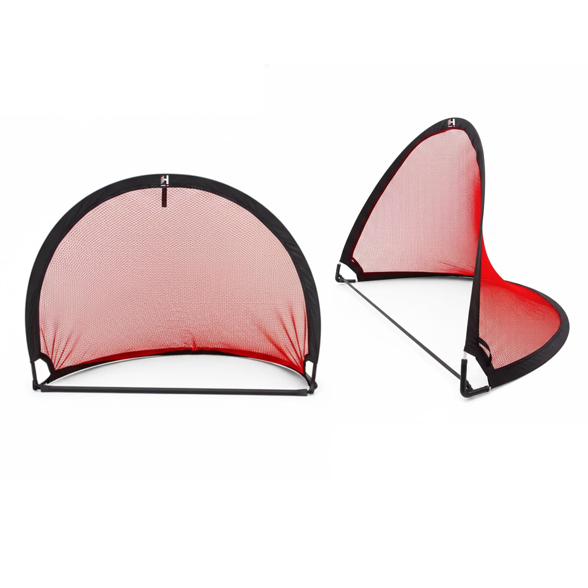 Heega Sporting Quick Setup Pop-up Net Soccer Goal Post for Kids - Two Portable Soccer Nets with Carry Bag for Kids-image-0