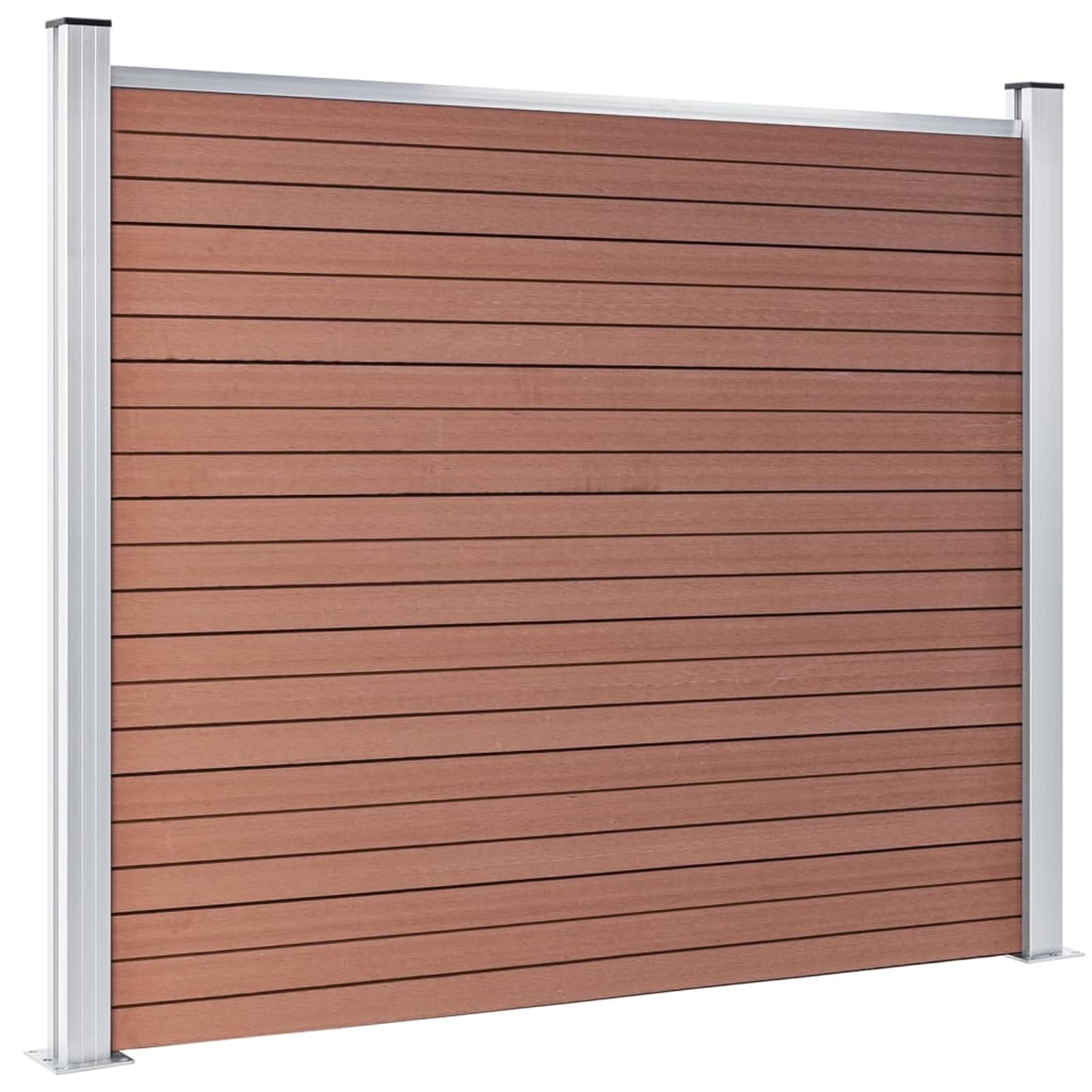 Tidyard Zaunelement WPC 180x146 cm Braun, Gartenzaun WPC Zaun Sichtschutzzaun & Windschutz für Terrasse Pool Lounge148980