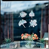 Vista 61 de GORGECRAFT 16 calcomanías de alerta de vidrio para ventana de mariposa, anticolisión, animales, arcoíris, para pájaros, pegatinas, película