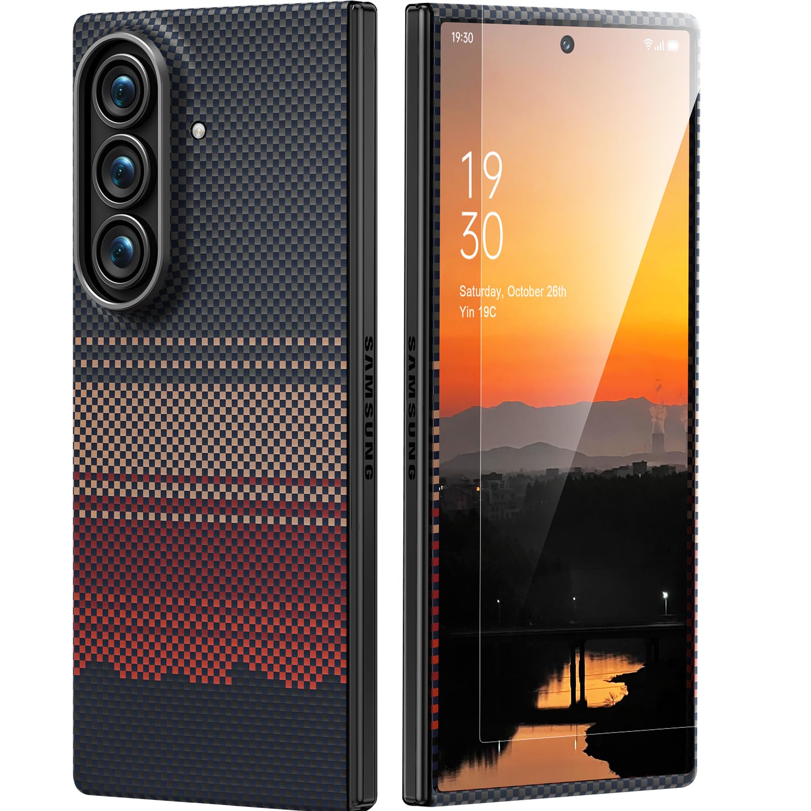 Amazon.co.jp: memumi Sumsung Galaxy Z Fold 7対応アラミド繊維