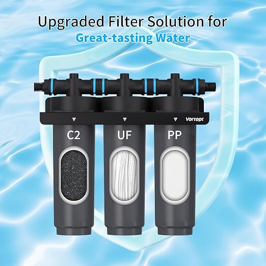 Filtro purificador de agua Vortopt F02 para bajo mesada miniatura 9