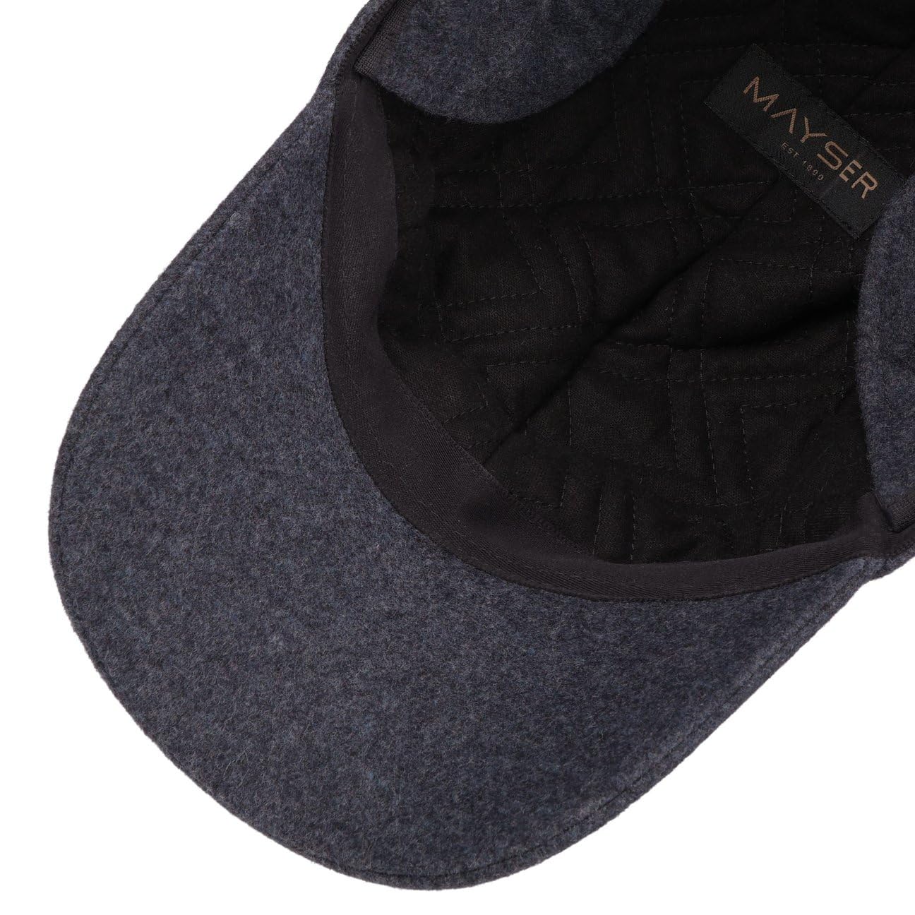 Mayser Tino Sympatex Baseballcap 5-Panel Wollmischung Ohrenklappen Herren Winter Made in EU