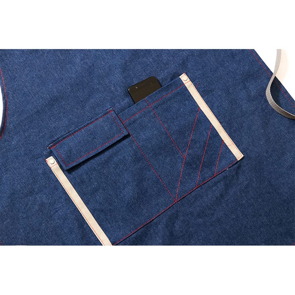 Server Aprons Barista Apron Babero delantal delantal chef delantal cocinar delantal delantal color dril de algodón delantal delantal ajustable delantal elástico Kitchen Aprons Chefs Appron