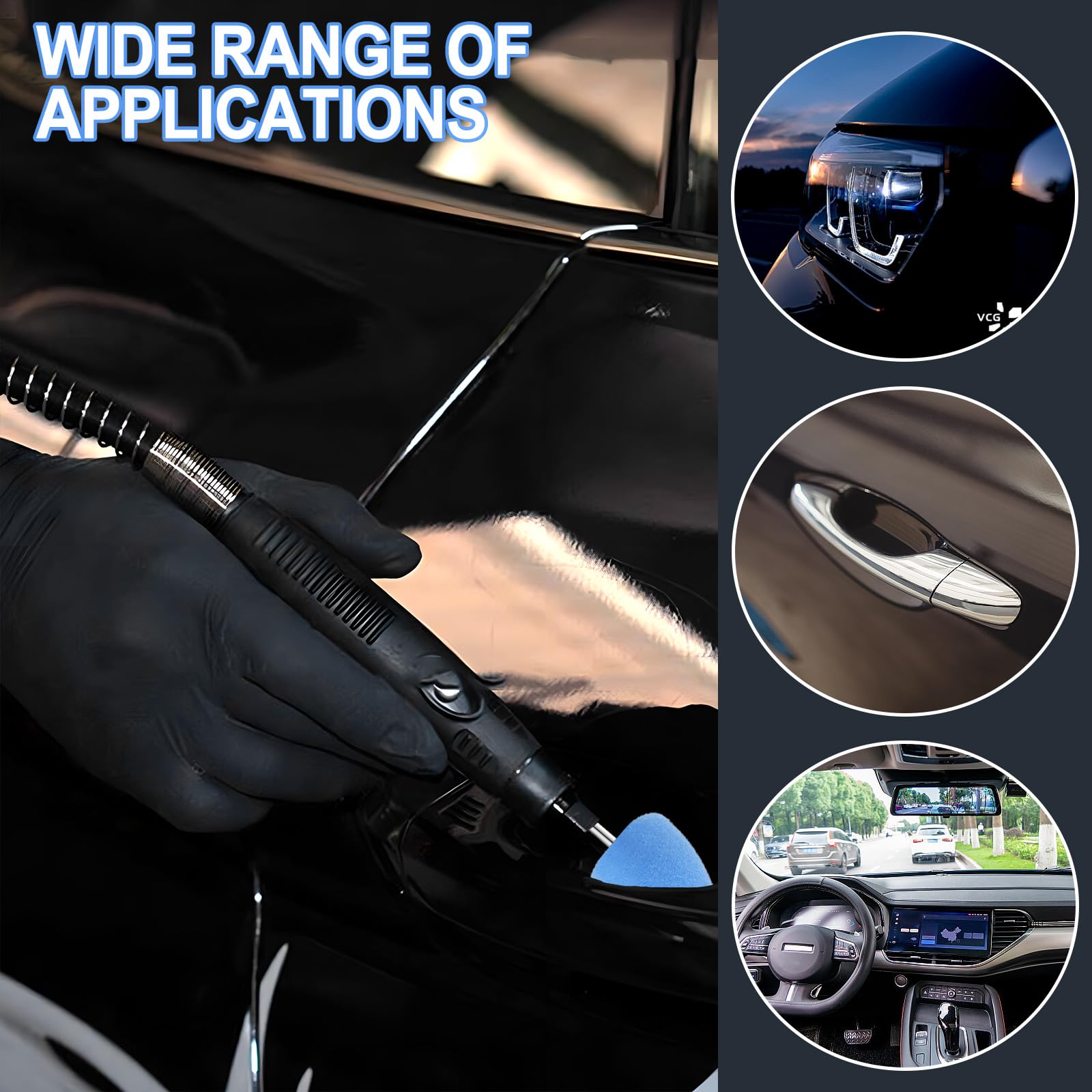 Vsshe Polierschwamm Set - 20 Stück Mini Polierpads Für Akkuschrauber & Detailarbeit