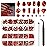 qiipii 4080Pcs Red Nail Rhinestones Multi Shapes Ruby Rhinestones for Nails 1.5-4mm Crystal Gems Siam Red Round Flatback Beads Glass Stones Diamonds jewels Charms for Nails Face Eyes Makeup DIY Crafts