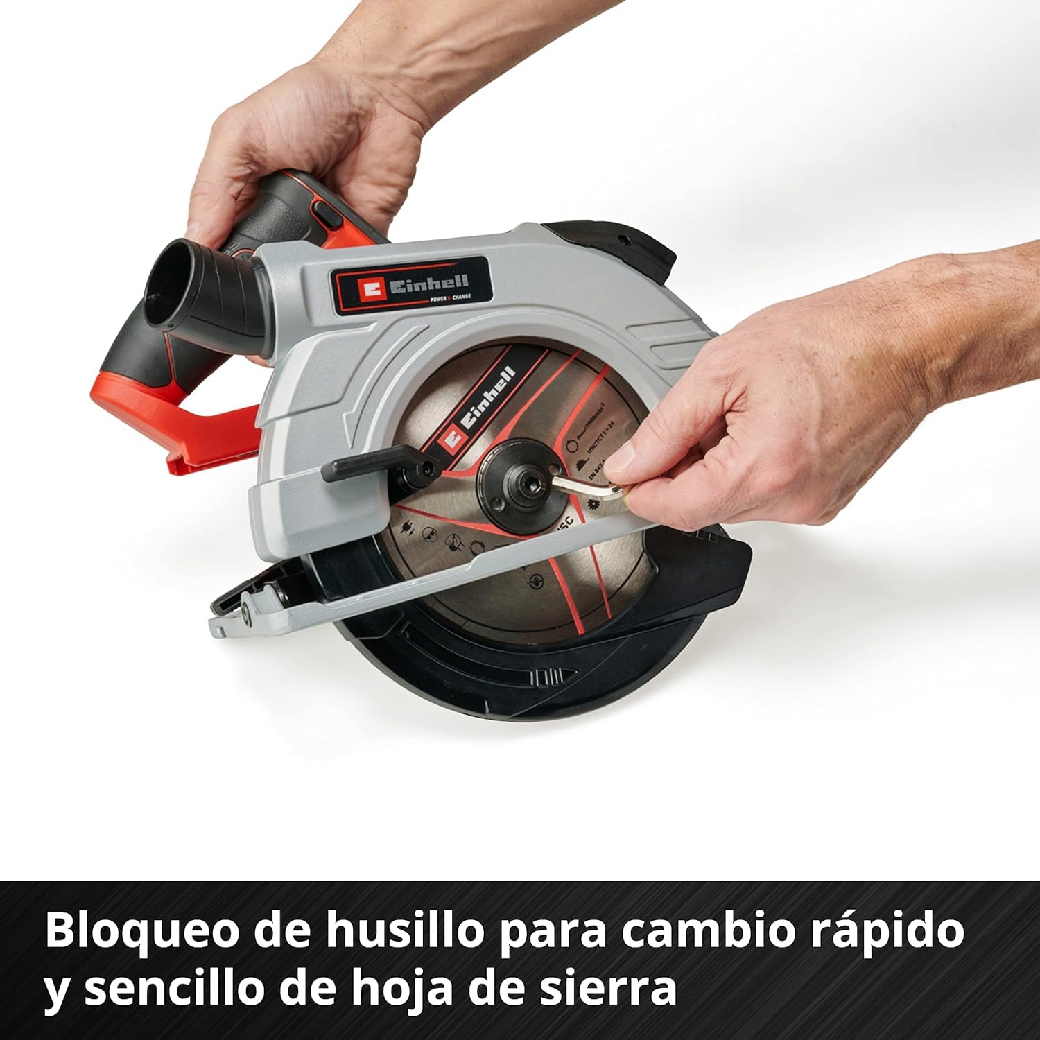 Einhell Sierra circular manual con batería TE-CS 18/190 Li BL-Solo Power X-Change (iones de litio, 18 V, motor sin escobillas, ajuste sin herramientas, LED, sin batería ni cargador)