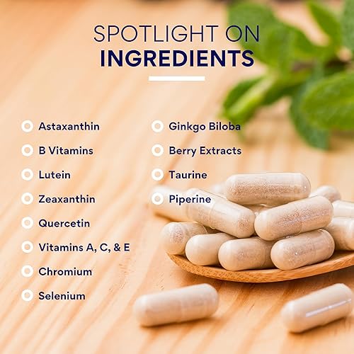 Miniatura 6 de Research Verified Salud ocular - Nutre y protege los ojos y la visión, apoya la retina saludable, mejora el suministro de sangre a los ojos -