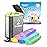 Small Trash Bags 2 Gallon 120 Count Strong Trash Bags Colorful Small Garbage Bags, Trash Can Liners for Bathroom Home Office Kitchen Bedroom, fit 5-10 Liter, 1,1.2,1.6,2,2.6,3 Gal,Multicolor