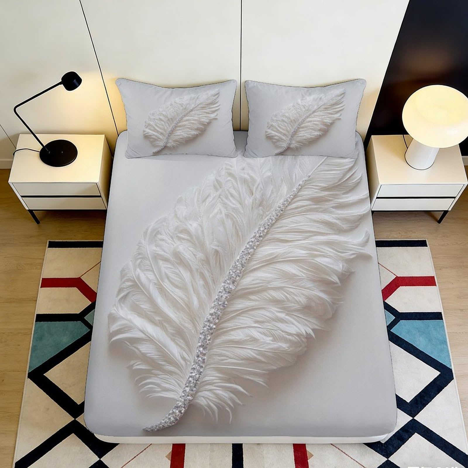 3D Printed Rainbow Leopard Microfiber Deep Pocket Fitted Sheet Non-Slip Bedding Colorful Leopard Mattress Fitted Cover 160x200x25cm