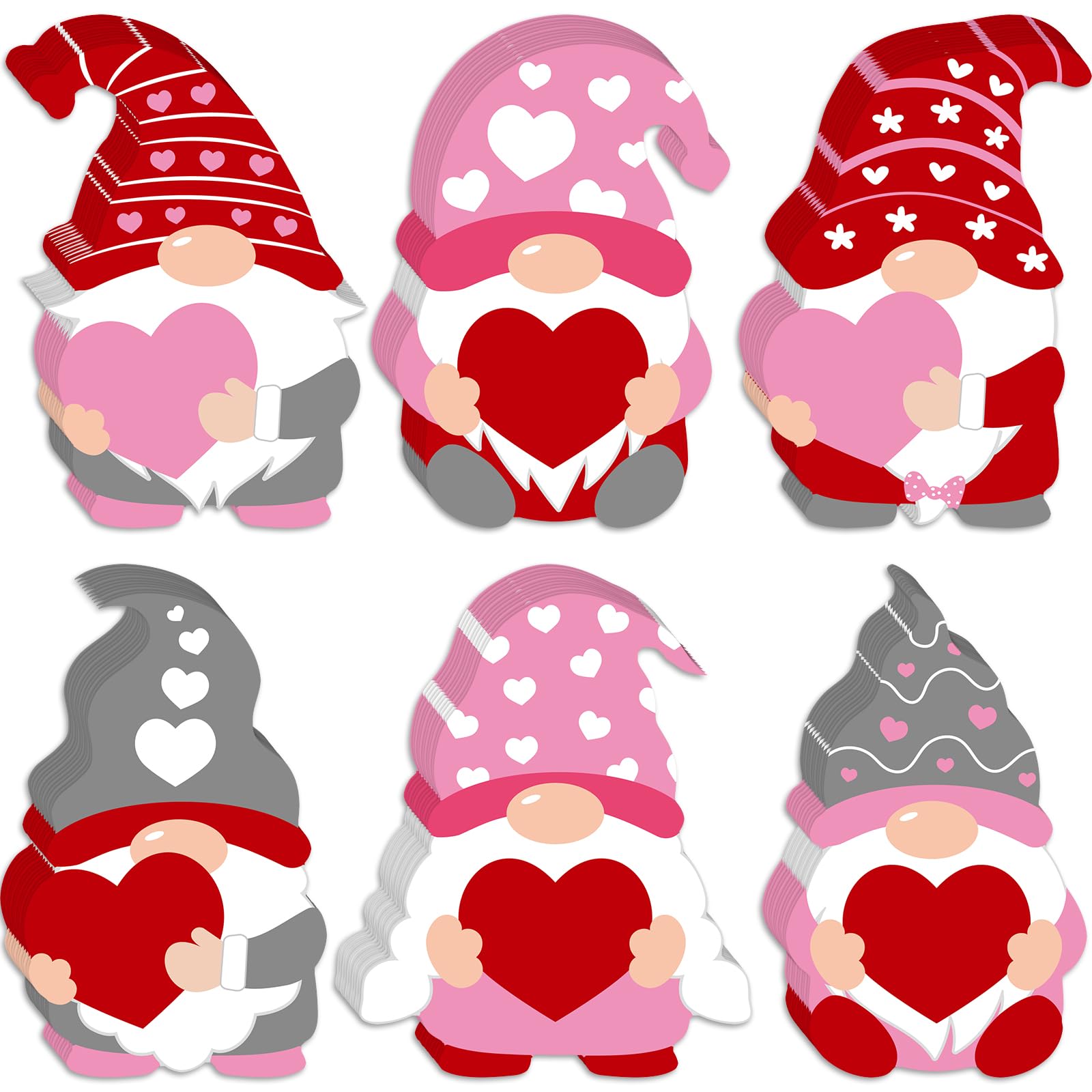 Découpes de cœur pour la Saint-Valentin Junkin lot de 60 pièces ornements muraux