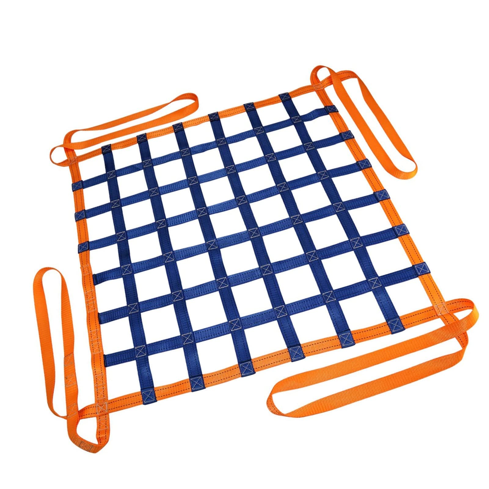 WQPMNYG Safety Lifting Net Straps-Flat Nylon Sling Hoisting Net,Lifting Net Heavy Objects,Stretchable Elastic Bike Load Cargo Securing Net,Ship Loading and Unloading Goods Dock Hoisting Ne