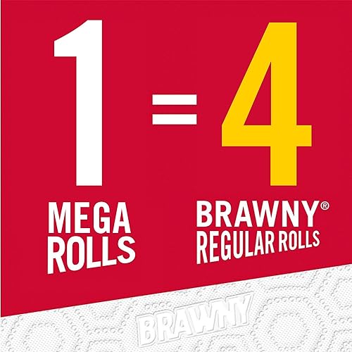 Miniatura 7 de Brawny Toallas de papel Pick-A-Size, 1 Mega rollo  4 rollos regulares