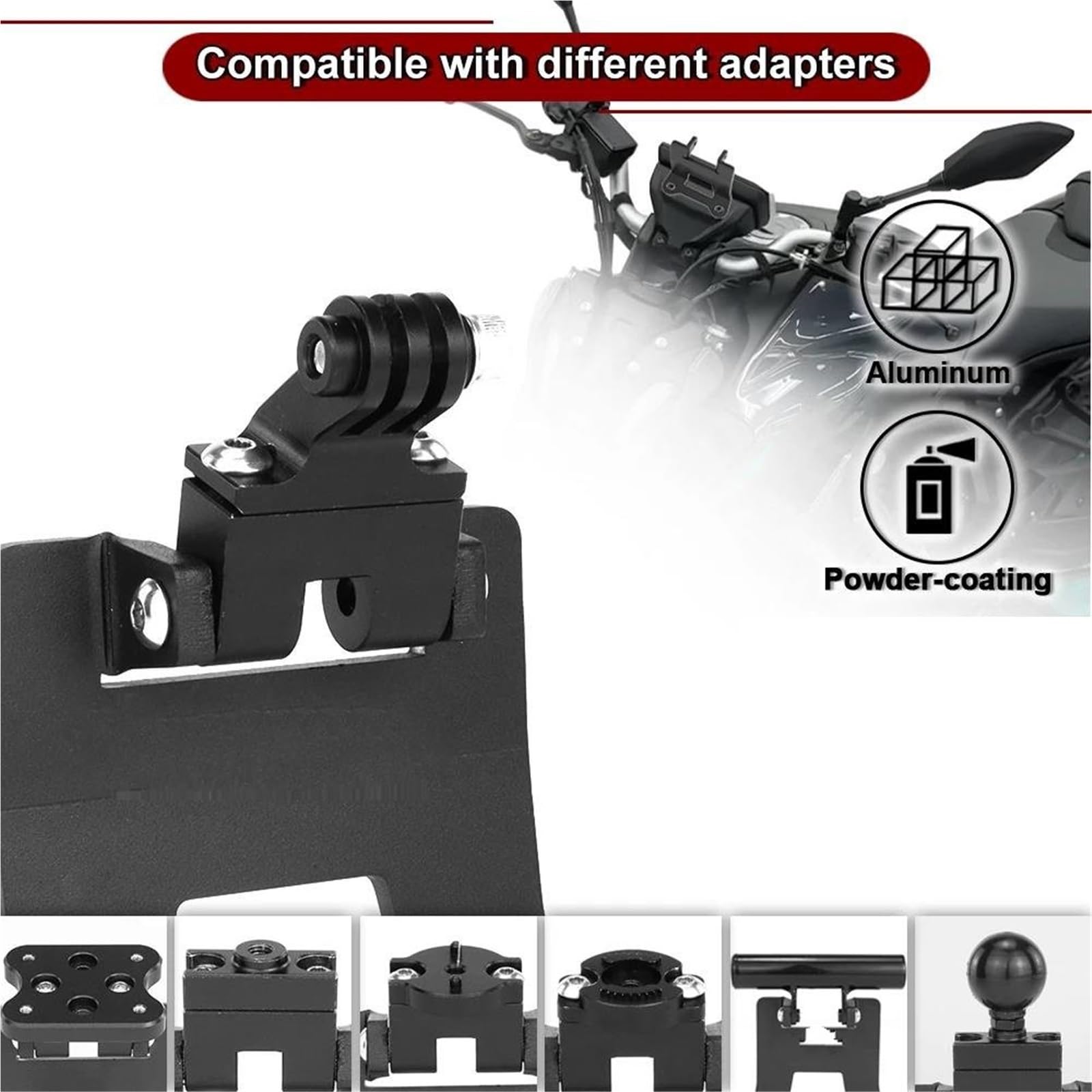 YESKIT Support De Navigation pour Moto, Montage Téléphone GPS pour Yamaha MT-07 / ABS 2023 – 2024 MT07 Arceau sécurité