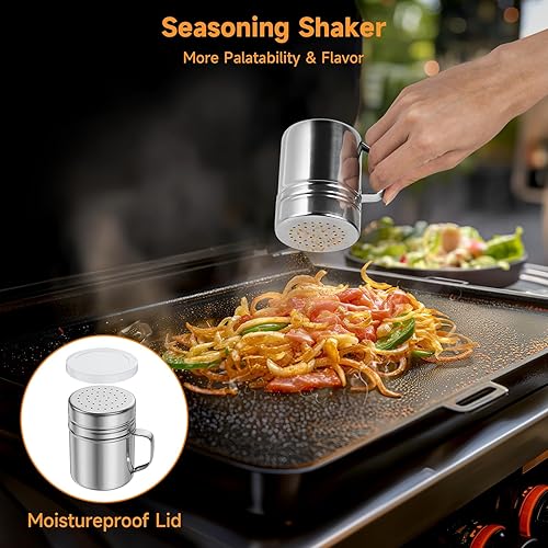 Miniatura 6 de SHINESTAR Smash - Kit de prensa para hamburguesas para plancha Blackstone, espátula de hamburguesa para plancha de superficie plana, prensa de