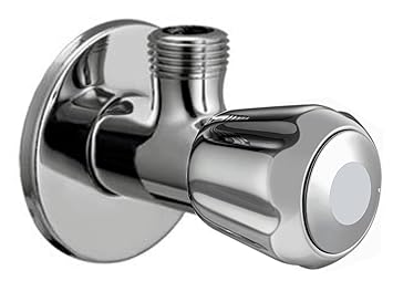 Snowbell Brass Chrome Plated Angle Cock Conty (Silver)