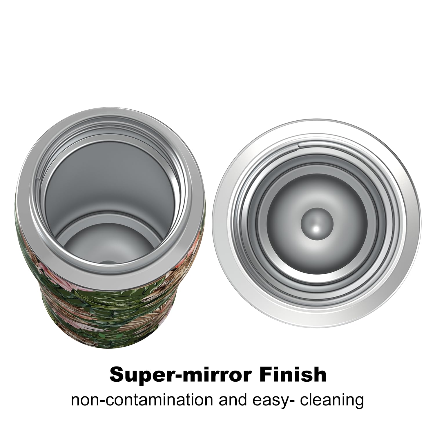 Super Sparrow Borraccia Termica, Acciaio Inox Bottiglia Termica - 350ml, 500ml, 750ml - Senza BPA Tazza Termica, Borraccia Termica per Bambini, Scuola, Sportiva, Bici, Campeggio, Palestra