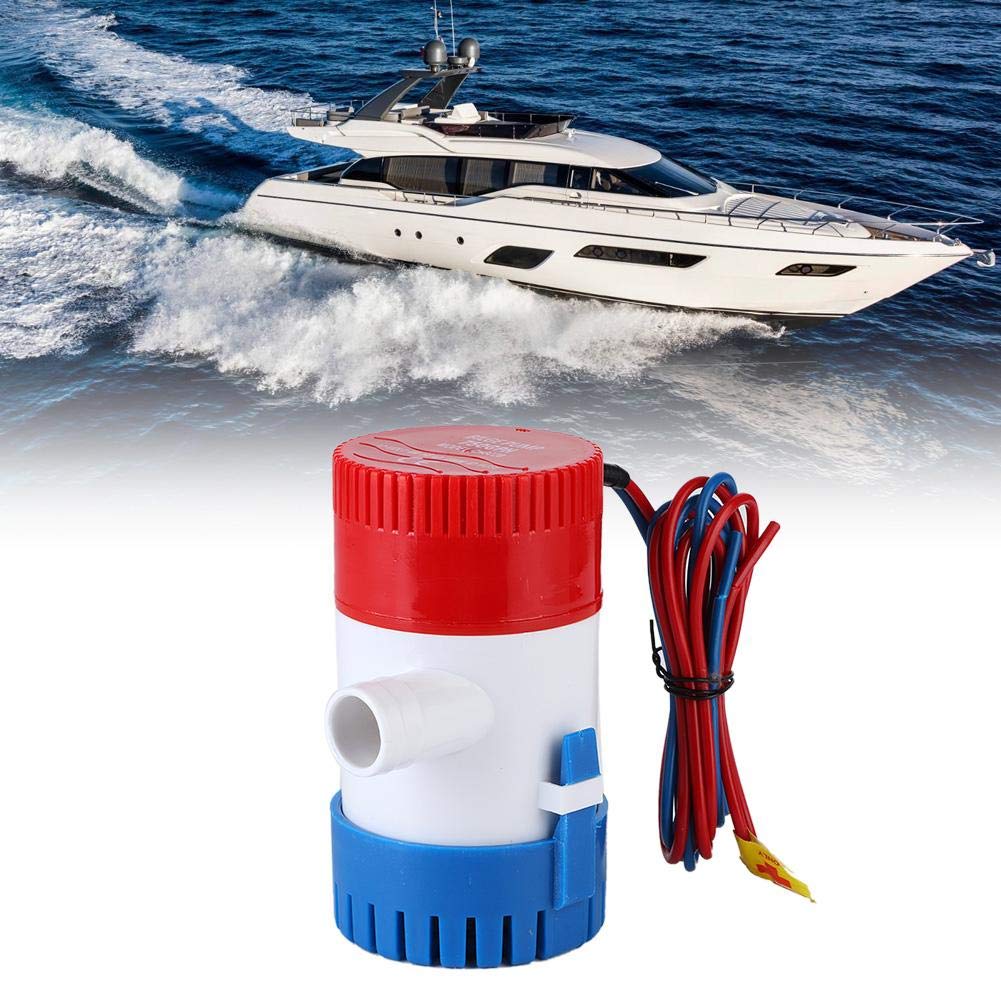 Pompa di sentina automatica 750gph Dc Pompa di sentina sommergibile Accessorio per barca marina G750-01 Pompa di sentina marina per stagni, piscine, spa silenziose, roulotte per barche