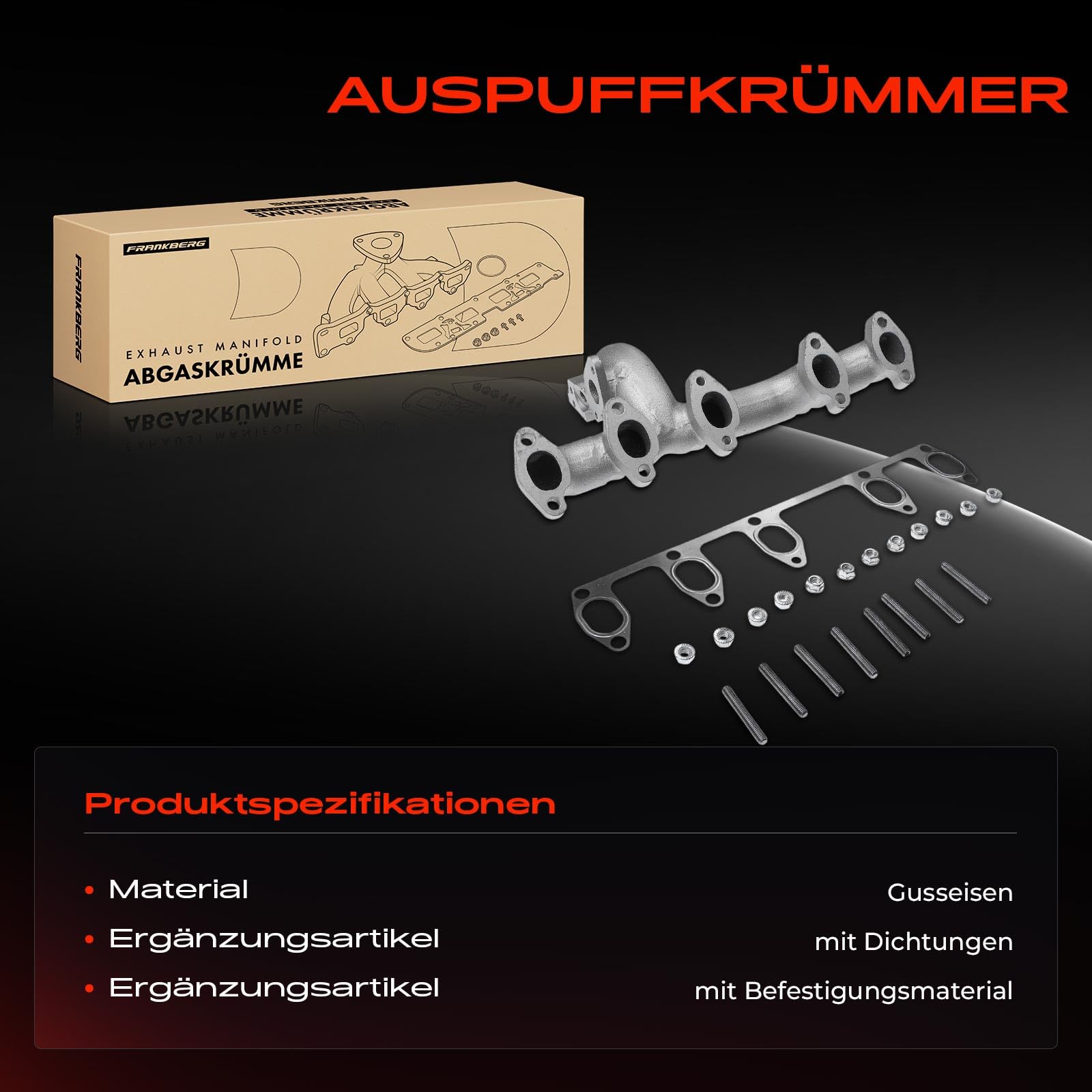Abgaskrümmer mit Dichtungen für C-r-a-f-t-e-r 30-35 30-50 2E 2F 2.5L TDI Diesel 2006-2013 076253031A