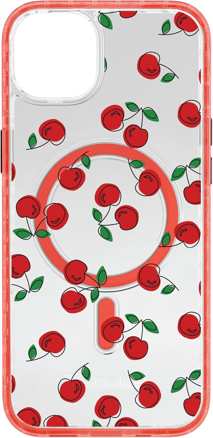 cellhelmet Bowl O Cherries [Compatible with MagSafe] Designed for iPhone 14 in Turbo Red 13-Foot Drop Test Certified | Shock & Drop Proof - Durable | As Seen on Shark Tank