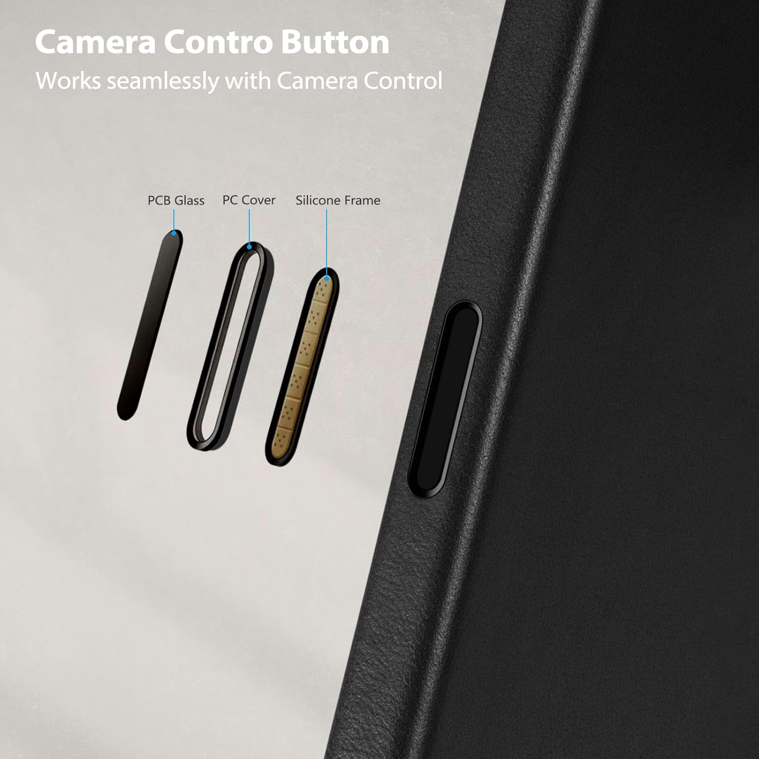 Belemay Handcrafted Full-Grain Vegetable-Tanned Leather Case for iPhone 17 Air, Compatible with MagSafe, Classy Two-Tone Effect, Natural Patina, Camera Control Button, Metal Buttons (6.5"), Black - Image 3