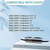 Vista 7 de Perfit Liner Piezas de repuesto delanteras de rejilla negra y gris, moldura negra compatible con Chevy Trailblazer 2002-2005 Reemplazo