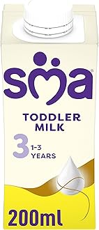 SMA PRO Growing-Up Baby Milk - 1-3 Years | Ready to Use Liquid Formula Milk 200 ml (Pack of 12)