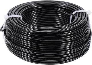Roleader 3mm Bendable Aluminum Jewelry Wire Roll Black Jewelry Making Beading Wire for DIY Crafts and Sculpting for Floral and Armature Art Projects