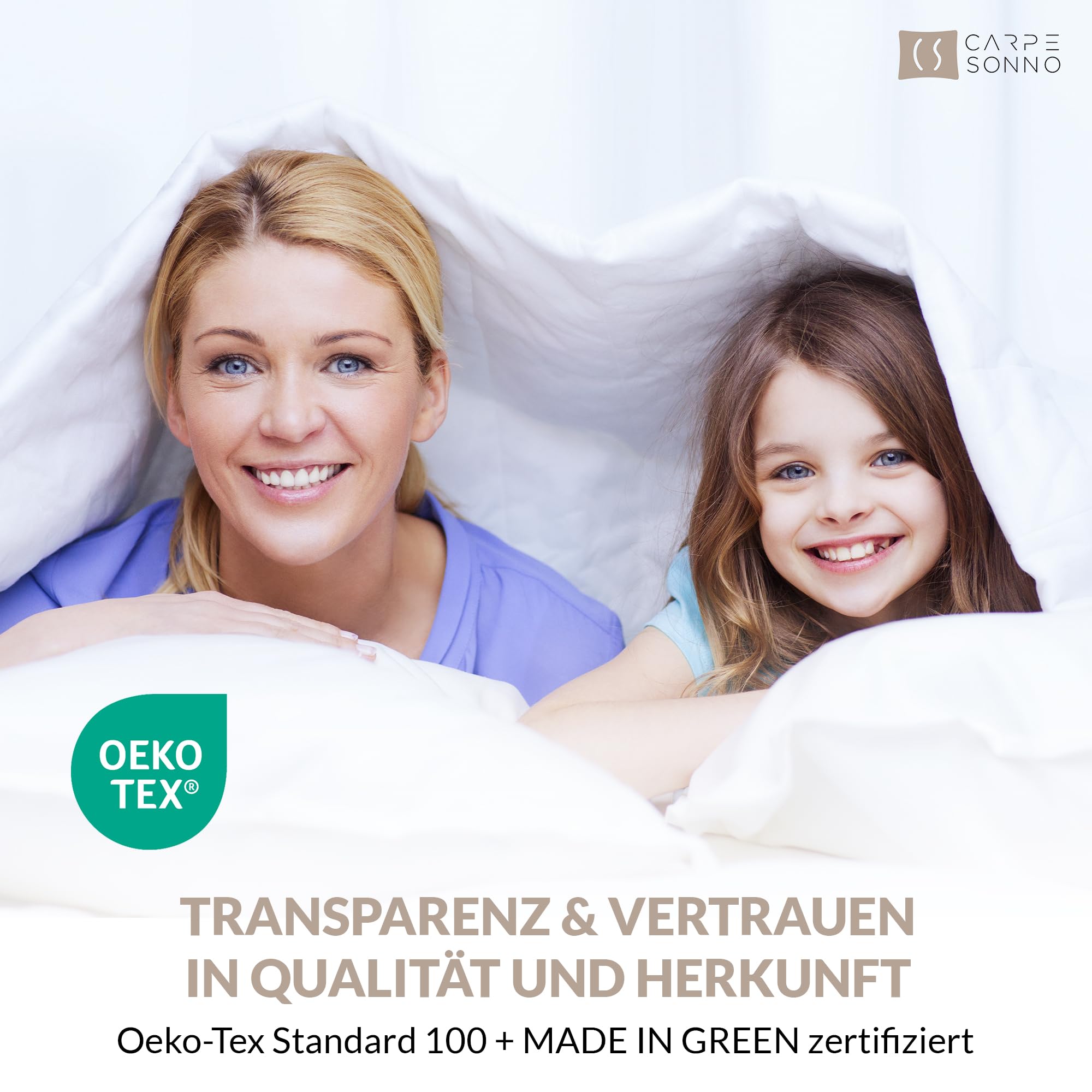Carpe Sonno® Bettwäsche 135x200 Baumwolle 4teilig | Bettwäsche 4teilig | Bettbezug 135 x 200 4 teilig Bettwäsche 135x200 4teilig | Bettwäsche-Sets als Allergiker Bettwäsche Baumwolle 135x200 geeignet