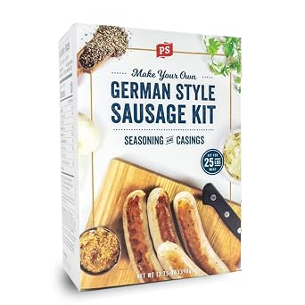 PS Seasoning German Style Sausage Making Kit, Seasoning and Casings