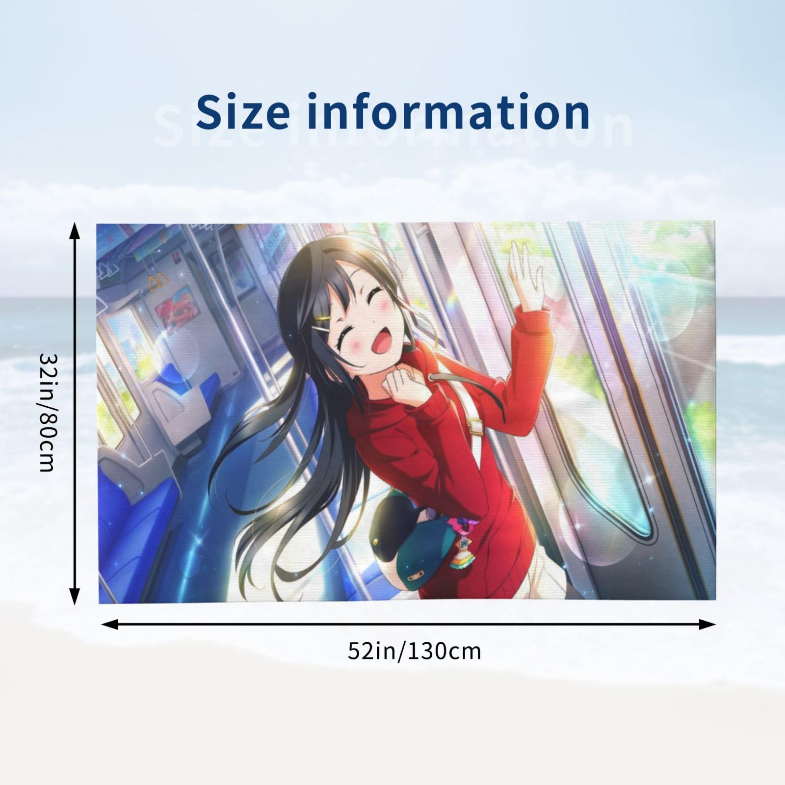 ラブライブ】優木せつ菜 高品質 大判タオル100×50cm Amazon｜ラブ