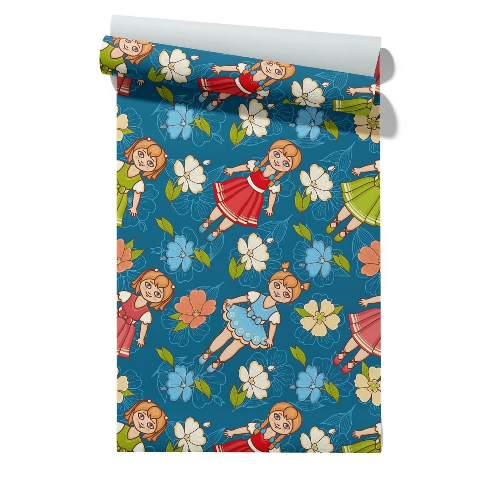 Cevan Style 10 Self Adhesive Wallpaper Large Roll Drawer Liner Cute Cartoon Warm Heavy Duty Paste Easy Apply No Glue Wallpaper 45X500cm